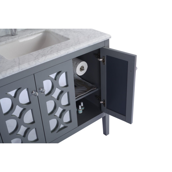 Laviva 313MKSH-36-WQ Mediterraneo 36" Vanity with White Quartz Countertop