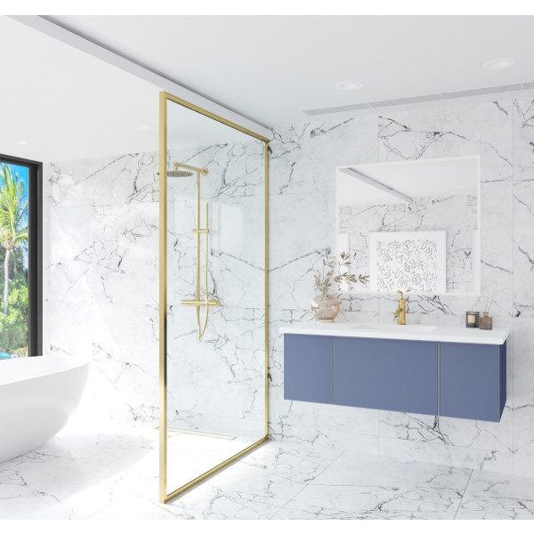 Laviva 313VTR-48-MW Vitri 48" Vanity + VIVA Stone Matte White Solid Surface Top