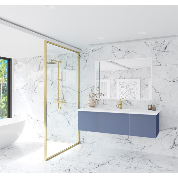 Laviva 313VTR-60C-MW Vitri 60" Single Sink Vanity + Stone Matte White Countertop