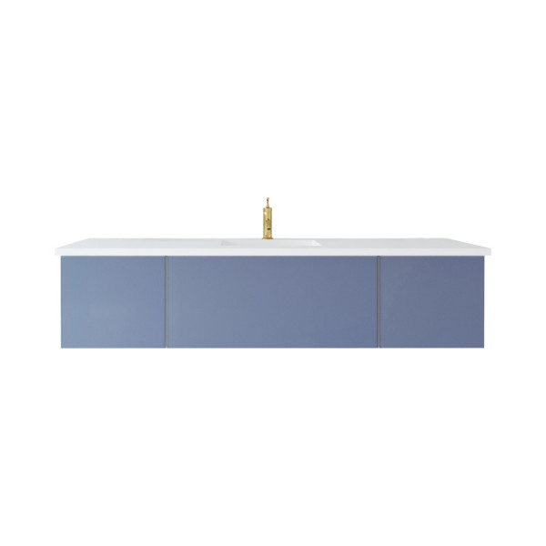 Laviva 313VTR-72C-MW Vitri 72" Single Vanity with VIVA Stone Matte White Solid Surface Top