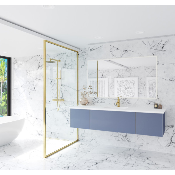 Laviva 313VTR-72C-MW Vitri 72" Single Vanity with VIVA Stone Matte White Solid Surface Top