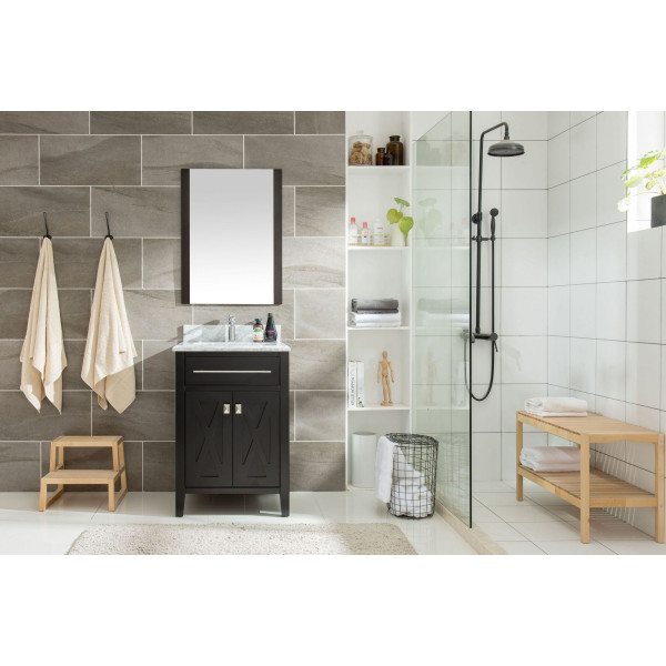 Laviva 313YG319-24-WC Wimbledon 24 Inch Vanity With White Carrera Counter