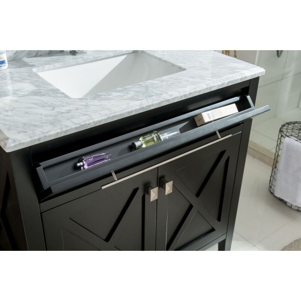 Laviva 313YG319-36-WC Wimbledon 36 Inch Vanity With White Carrera Counter