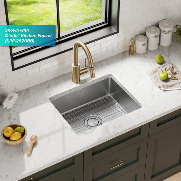 Kraus KA1US21B Dex 21” Undermount 16 Gauge Stainless  Single Bowl Kitchen Sink