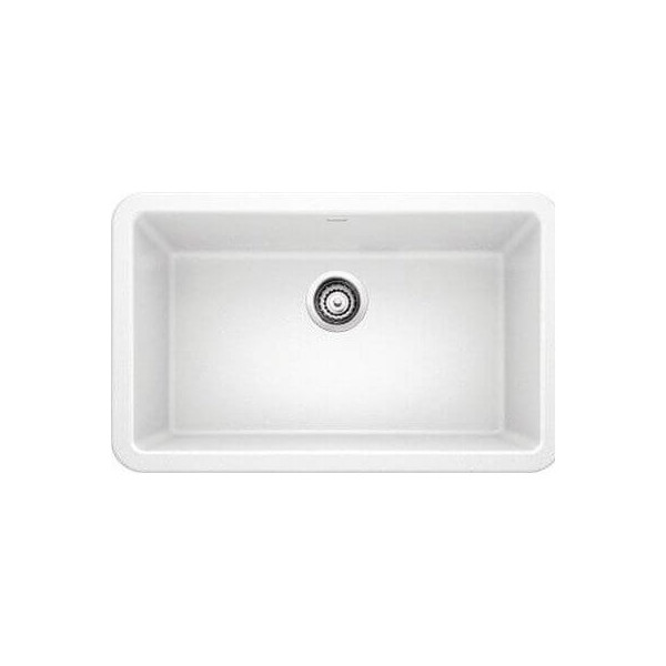 Blanco 40173 Ikon Rectangular Single Bowl Apron Front Silgranit Kitchen Sink