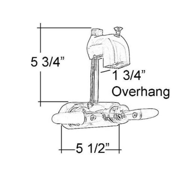 Barclay 4191-60 Code Rectangular Shower Unit With 60" D-Rod Tub Fillers