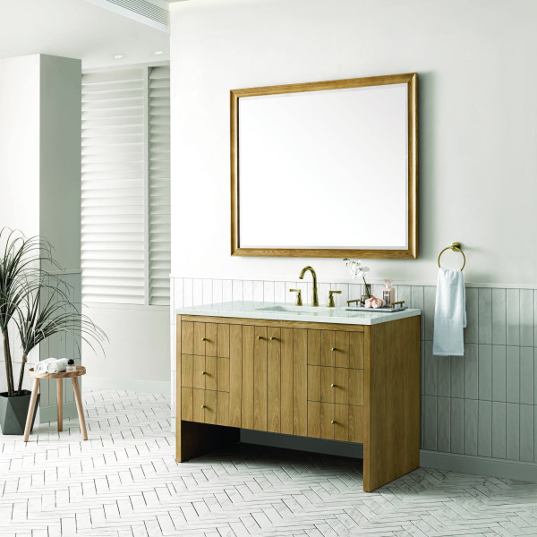James Martin 435-V48-LNO-3LDL 48" Vanity Light Natural Oak w/ Lime Delight Top