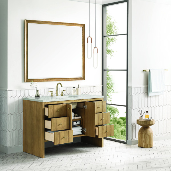 James Martin 435-V48-LNO-3LDL 48" Vanity Light Natural Oak w/ Lime Delight Top