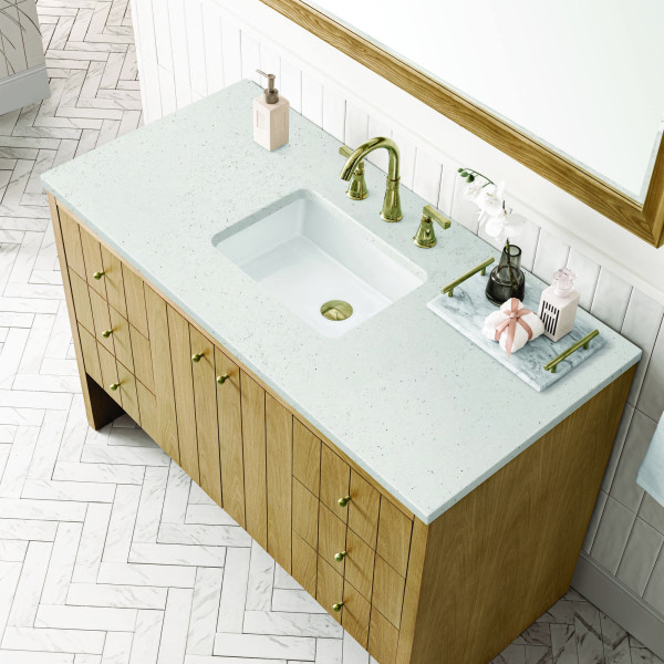 James Martin 435-V48-LNO-3LDL 48" Vanity Light Natural Oak w/ Lime Delight Top