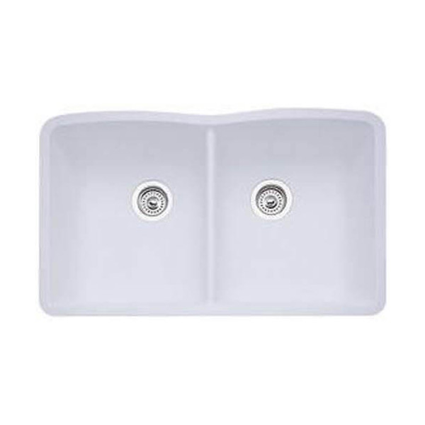 Blanco 44DMD3 Diamond Equal Double Bowl SILGRANIT Undermount Sink