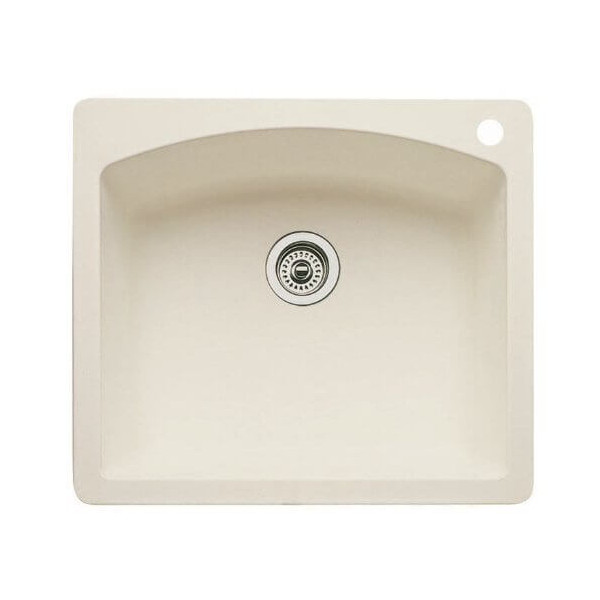 Blanco 44DMD7 Diamond Square Single Bowl SILGRANIT Drop In Kitchen Sink