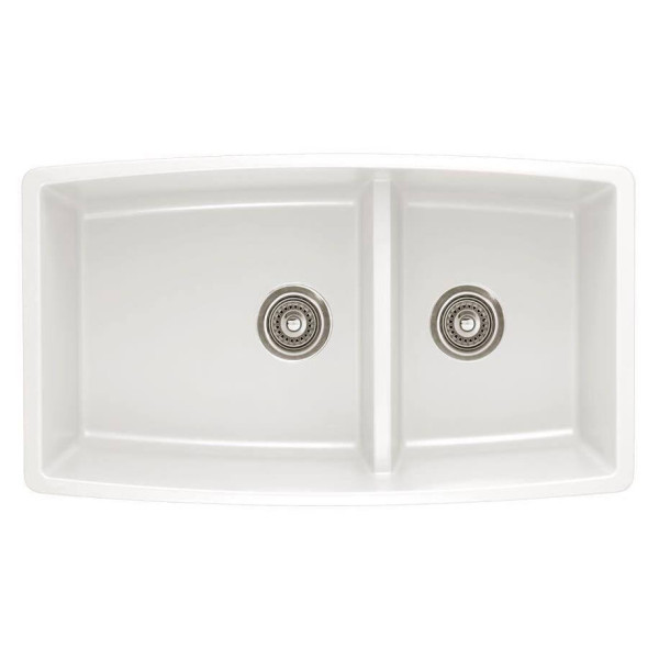Blanco 441PFM-MED Performa™ Medium Undermount Double Bowl Granite Kitchen Sink