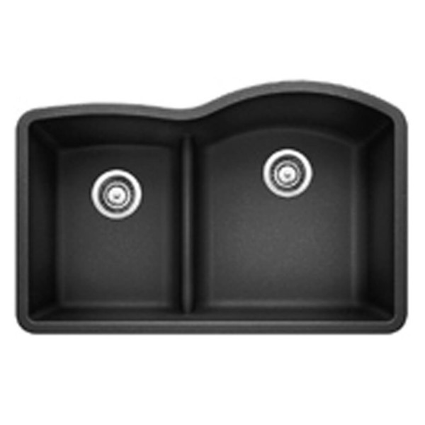 Blanco 441DMD-RVS Diamond 1 3/4 Low Divide Undermount Reverse Kitchen Sink