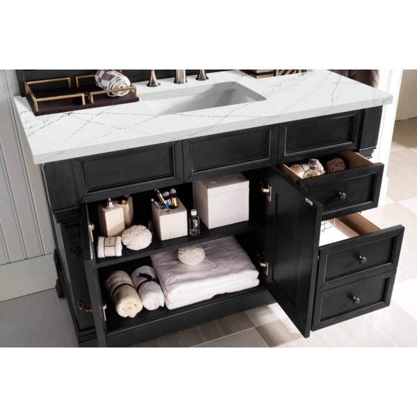James Martin 147-114-52-3ENC Brookfield 48" Single Vanity + Quartz Top
