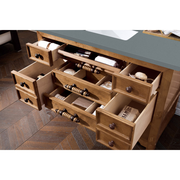 James Martin 500-V48-HON-3 Malibu 48" Honey Alder Single Vanity with 3 CM Top
