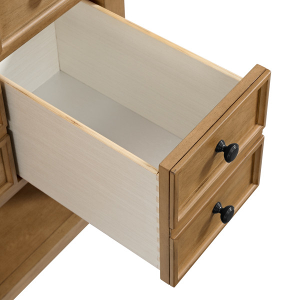 James Martin 505-V36-AMB-3EJP 36" Single Vanity w/ Eternal Jasmine Pearl Top