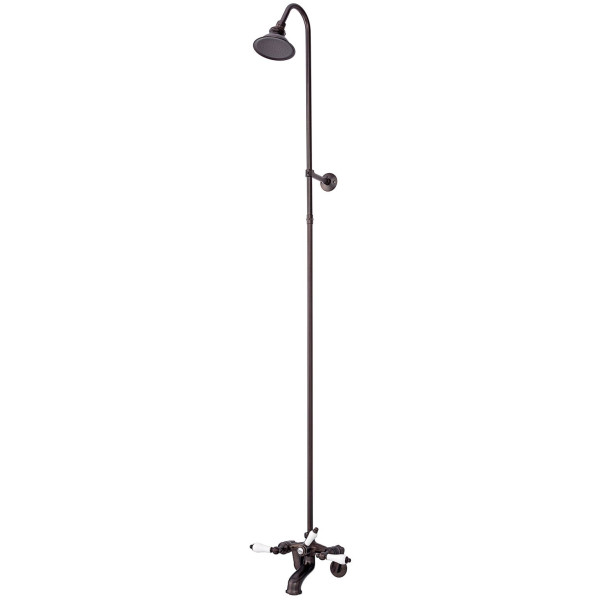 Cheviot 5158-..-LEV Lever Handles Tub Filler & Overhead Shower Combination
