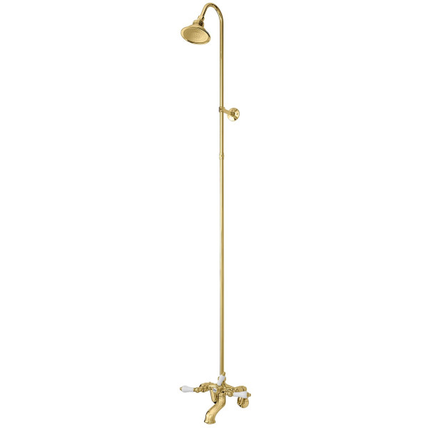 Cheviot 5158-..-LEV Lever Handles Tub Filler & Overhead Shower Combination