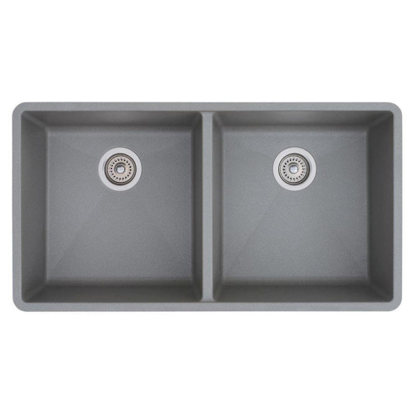 Blanco 51PCS-EQL Precis 16 Inch Equal Double Bowl Undermount Kitchen Sink