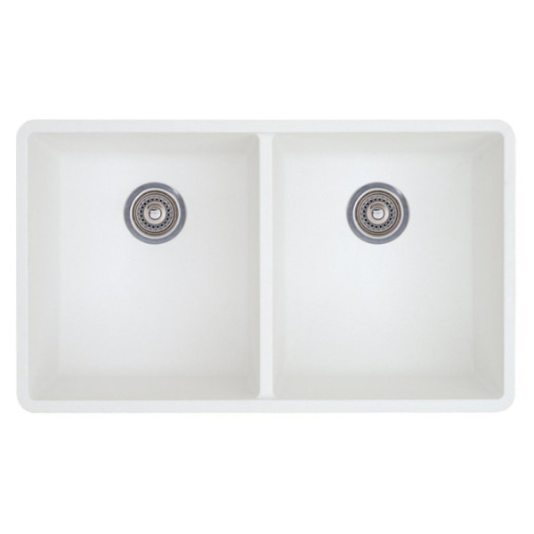 Blanco 51PCS-EQL Precis 16 Inch Equal Double Bowl Undermount Kitchen Sink