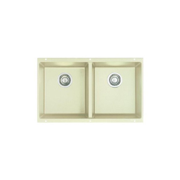 Blanco 51PCS-EQL Precis 16 Inch Equal Double Bowl Undermount Kitchen Sink