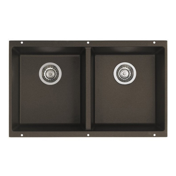Blanco 51PCS-EQL Precis 16 Inch Equal Double Bowl Undermount Kitchen Sink