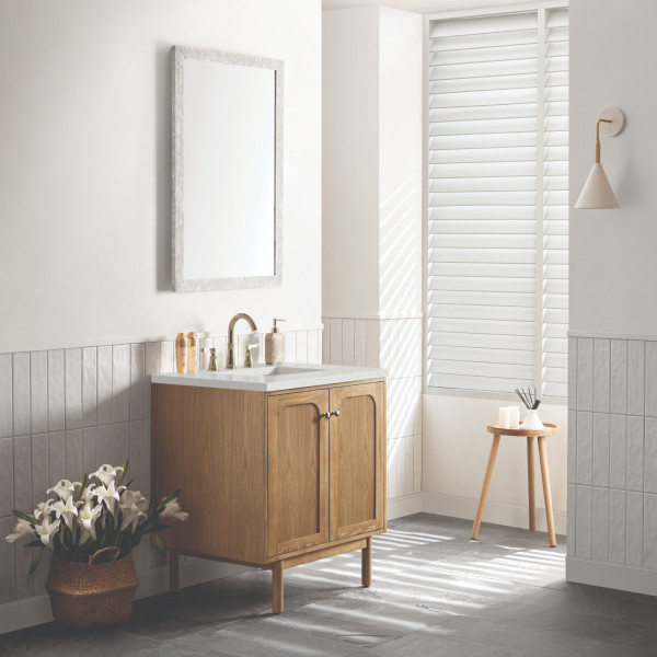 James Martin 545-V30-LNO-3LDL 30" Vanity Light Natural Oak w/ Lime Delight Top
