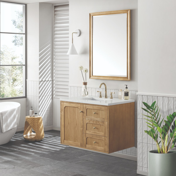 James Martin 545-V36-LNO-3LDL 36" Vanity Light Natural Oak w/ Lime Delight Top