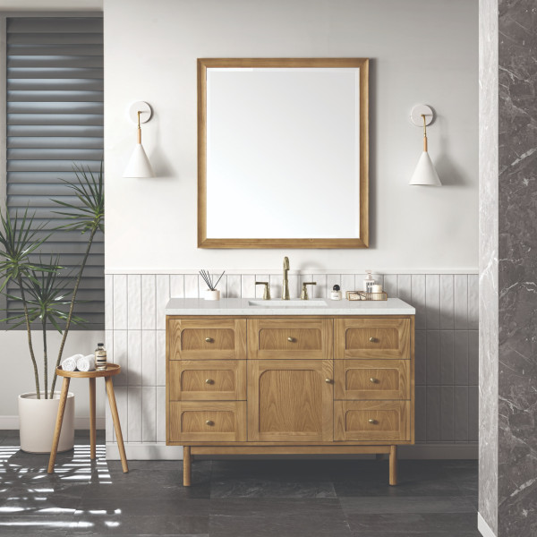 James Martin 545-V48-LNO-3LDL 48" Vanity Light Natural Oak w/ Lime Delight Top