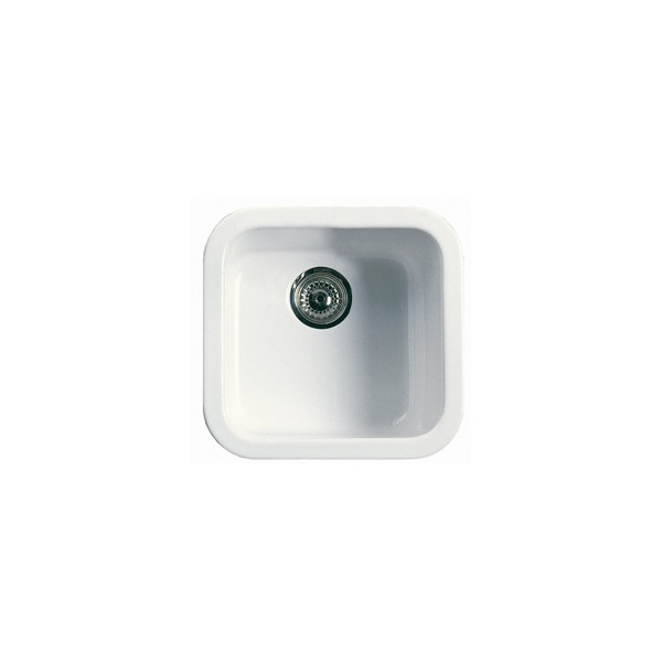 Biscuit Rohl 5927 Allia 18'' Undermount Fireclay Prep Sink