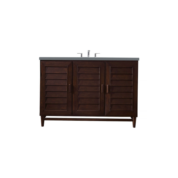 James Martin 620-V48-BNM-3 Portland 48" Burnished Mahogany Vanity w/ 3CM Top