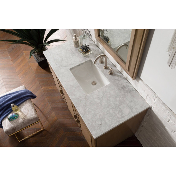 James Martin 620-V48-WW-3 Portland 48" White Washed Walnut Vanity w/ 3 CM Top