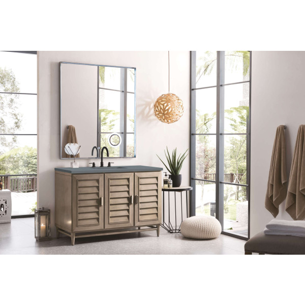 James Martin 620-V48-WW-3 Portland 48" White Washed Walnut Vanity w/ 3 CM Top