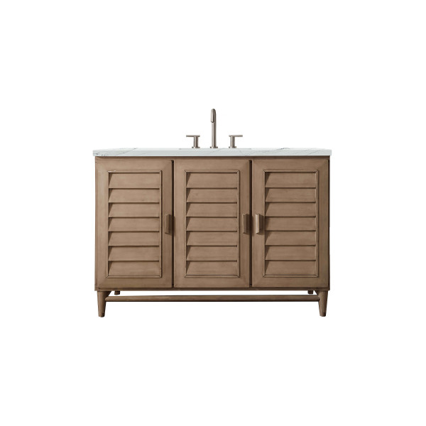 James Martin 620-V48-WW-3 Portland 48" White Washed Walnut Vanity w/ 3 CM Top