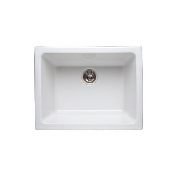Biscuit Rohl 6347 Allia 24'' Undermount / Drop-in Fireclay Sink