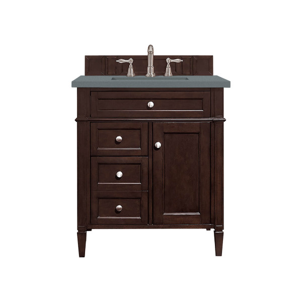 James Martin 650-V30-BNM-3 Brittany 30" Burnished Mahogany Single Vanity
