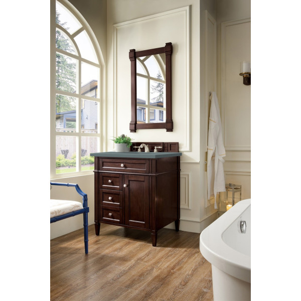 James Martin 650-V30-BNM-3 Brittany 30" Burnished Mahogany Single Vanity