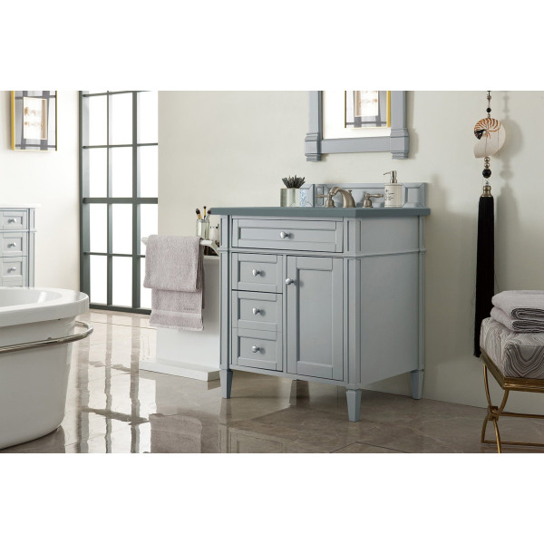 James Martin 650-V30-UGR-3 Brittany 30" Urban Gray Single Vanity w/ 3CM Top