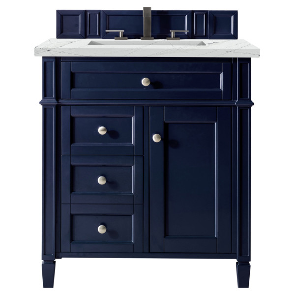 James Martin 650-V30-VBL-3 Brittany 30" Victory Blue Vanity w/ 3CM Countertop