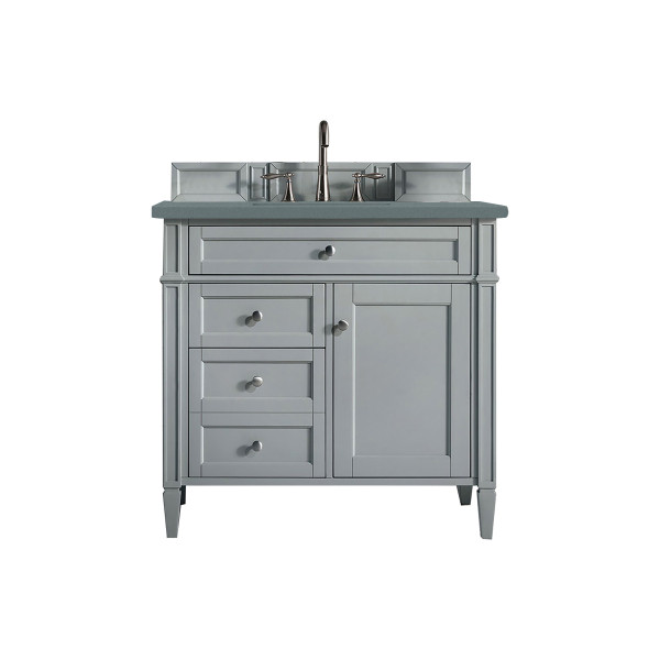 James Martin 650-V36-UGR-3 Brittany 36" Urban Gray Single Vanity with Top