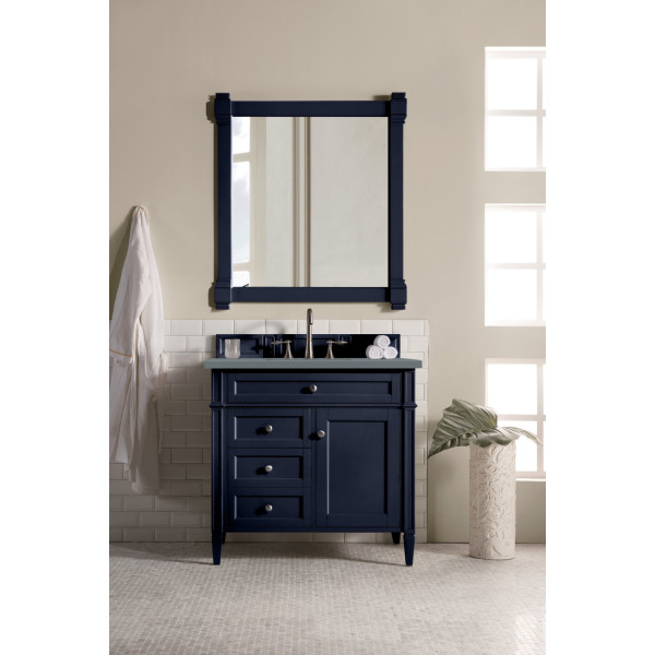 James Martin 650-V36-VBL-3C Brittany 36" Victory Blue Single Vanity w/ Top