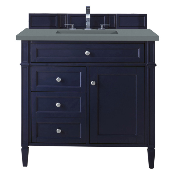 James Martin 650-V36-VBL-3C Brittany 36" Victory Blue Single Vanity w/ Top