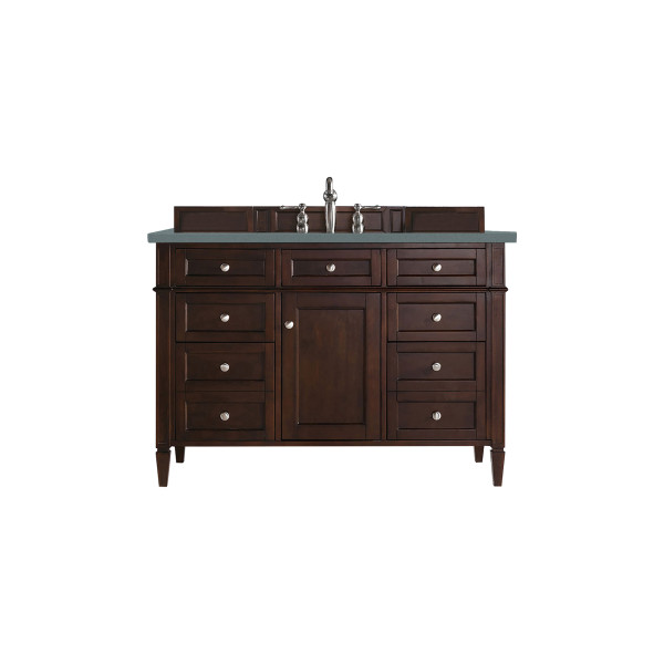 James Martin 650-V48-BNM-3 Brittany 48" Burnished Mahogany Vanity w/ 3CM Top