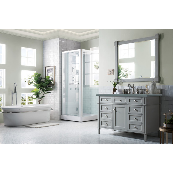 James Martin 650-V48-UGR-3 Brittany 48" Urban Gray Single Vanity with Top