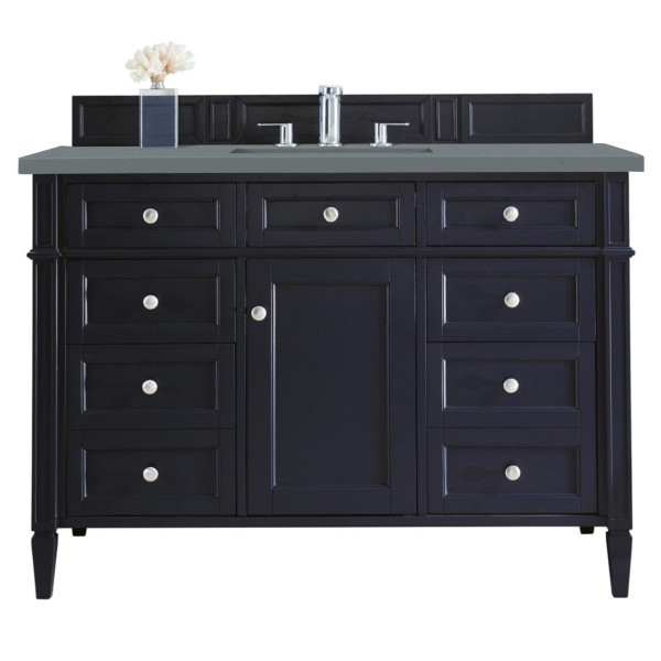 James Martin 650-V48-VBL-3 Brittany 48" Victory Blue Vanity w/ 3 CM Top