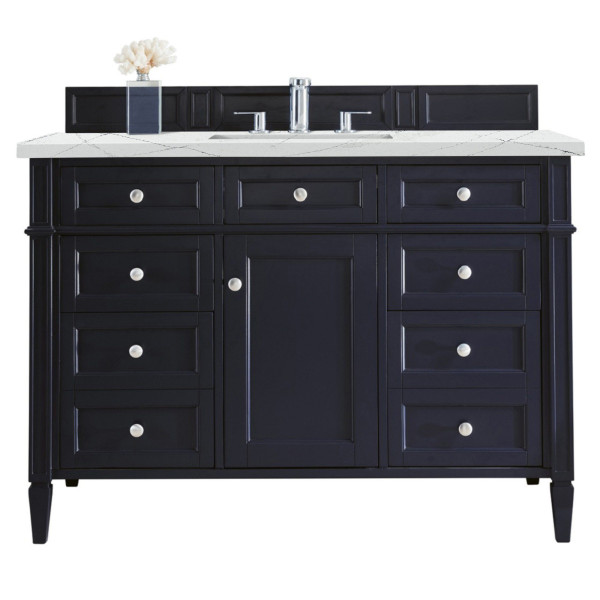 James Martin 650-V48-VBL-3 Brittany 48" Victory Blue Vanity w/ 3 CM Top