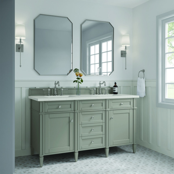 James Martin 650-V60D-UGR-3LDL Vanity Urban Gray w/ Lime Delight Quartz Top