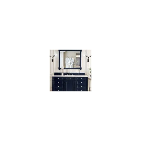 James Martin 650-V60S-VBL-3 60 Inch Victory Blue Single Vanity w/ 3 CM Top