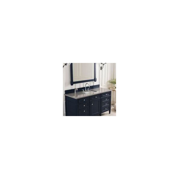 James Martin 650-V60S-VBL-3 60 Inch Victory Blue Single Vanity w/ 3 CM Top