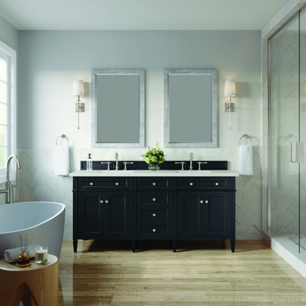 James Martin 650-V72-BKO-3LDL Vanity Black Onyx w/ 3 CM Lime Delight Quartz Top